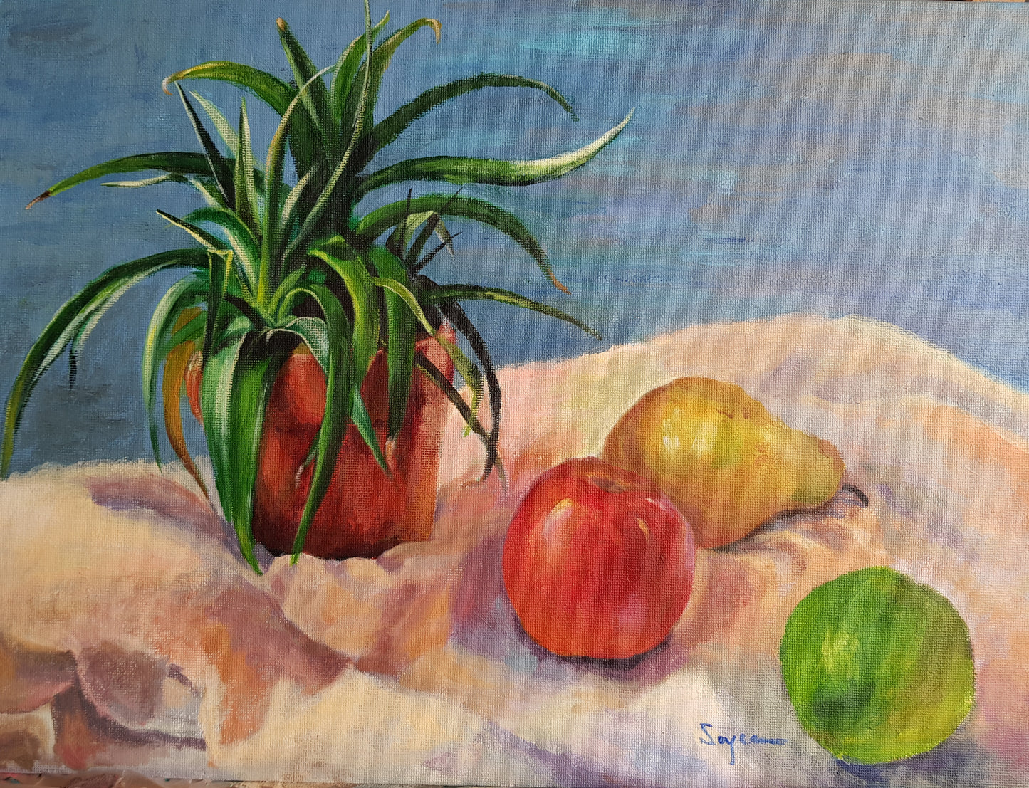 Still life Pineapple plant