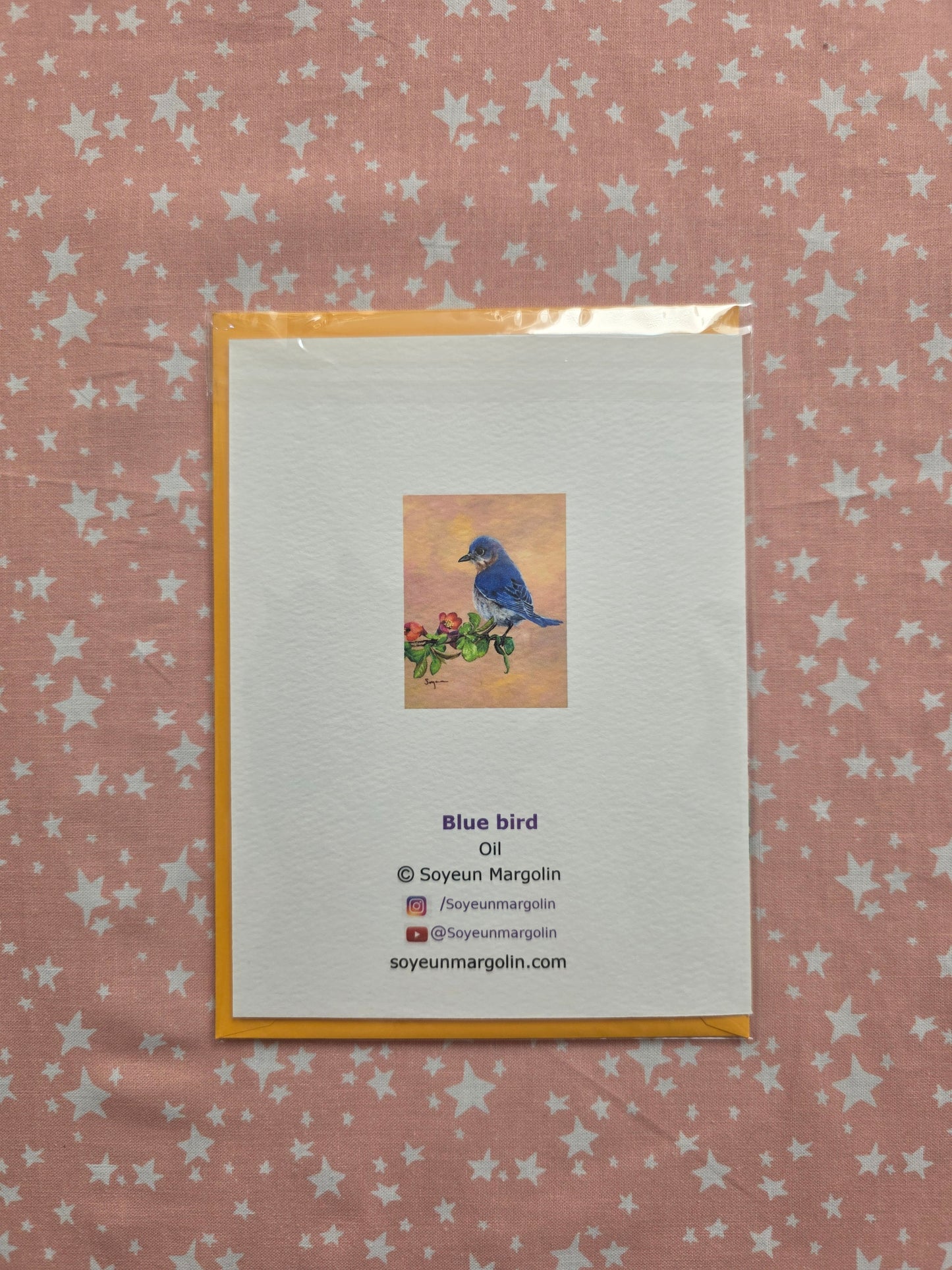 Blue bird card