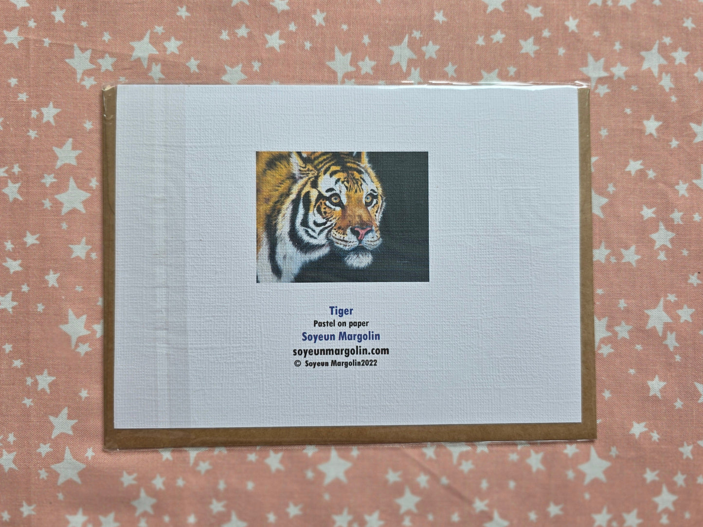 Tiger face card