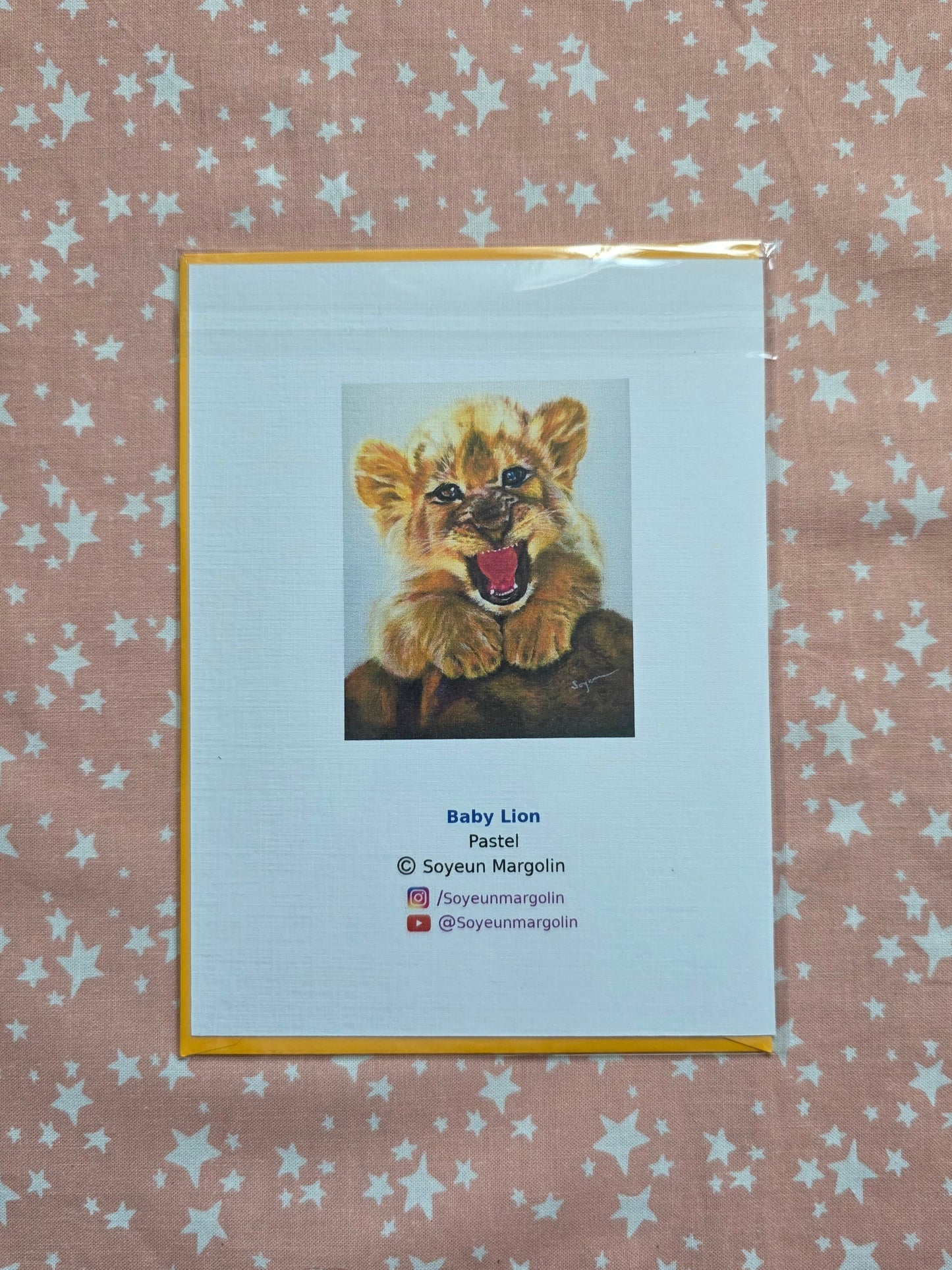 Baby lion card