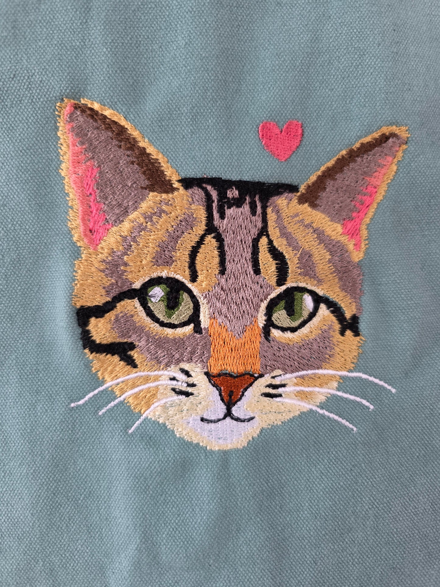 Cat cotton canvas tote bag