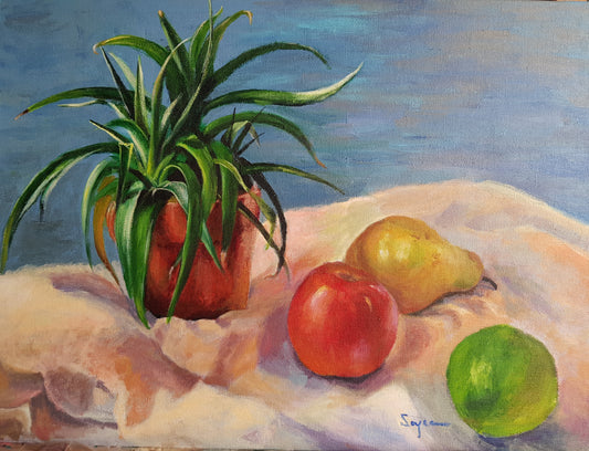 Still life Pineapple plant