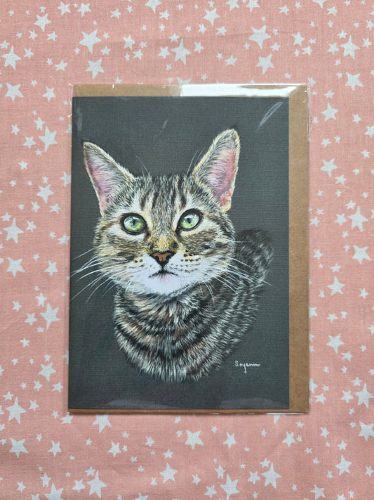 Tabby cat card