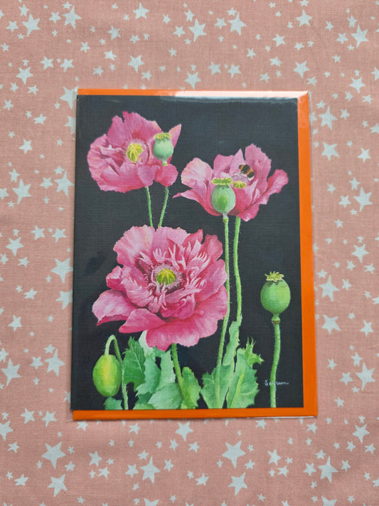 Opium Poppies card