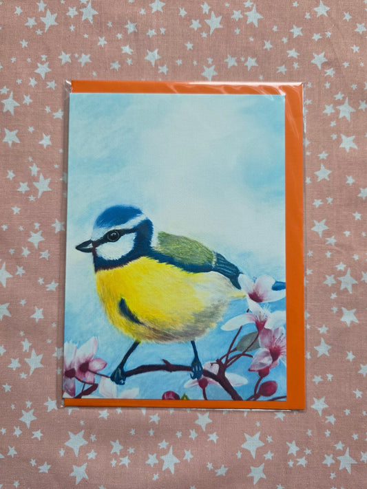 Blue tit card