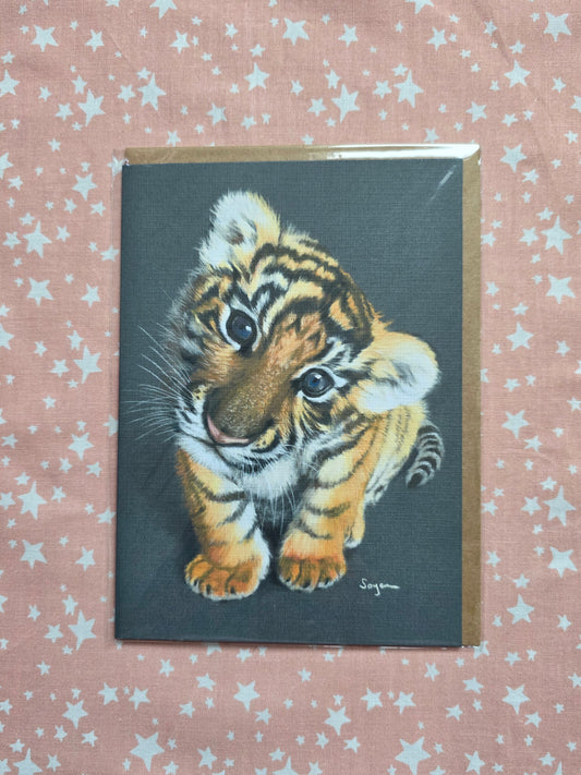Baby tiger card