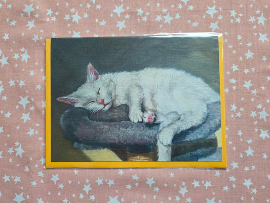 Cozy cat card