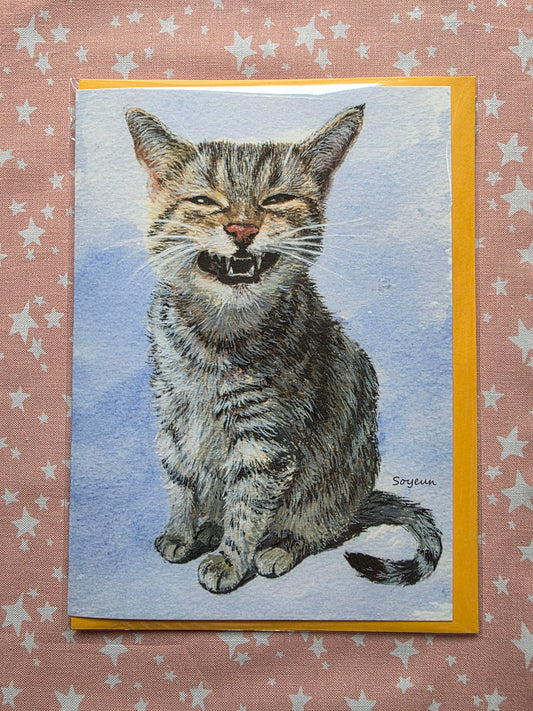 Happy Cat card
